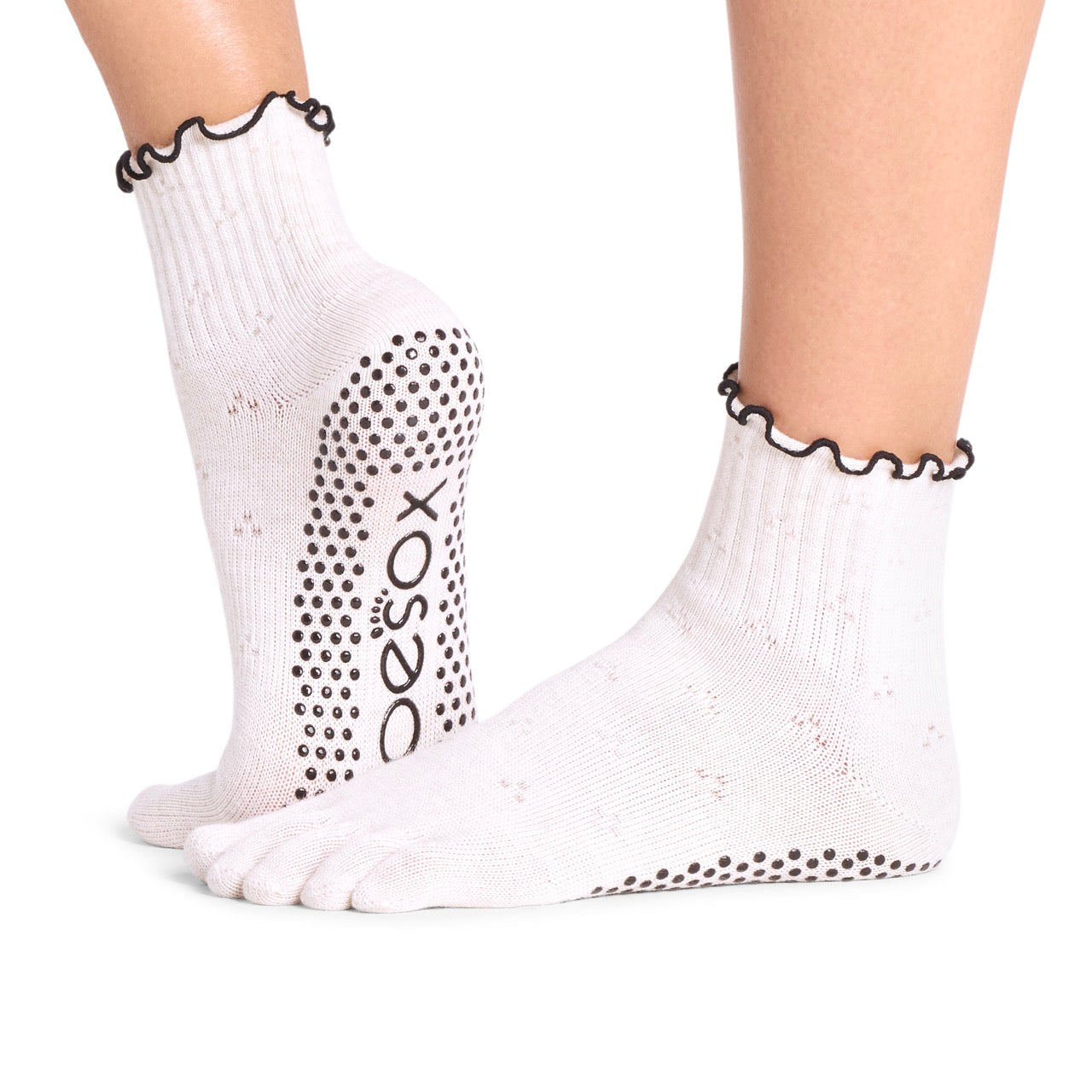 Full Toe Melody Ruffle Grip Socks