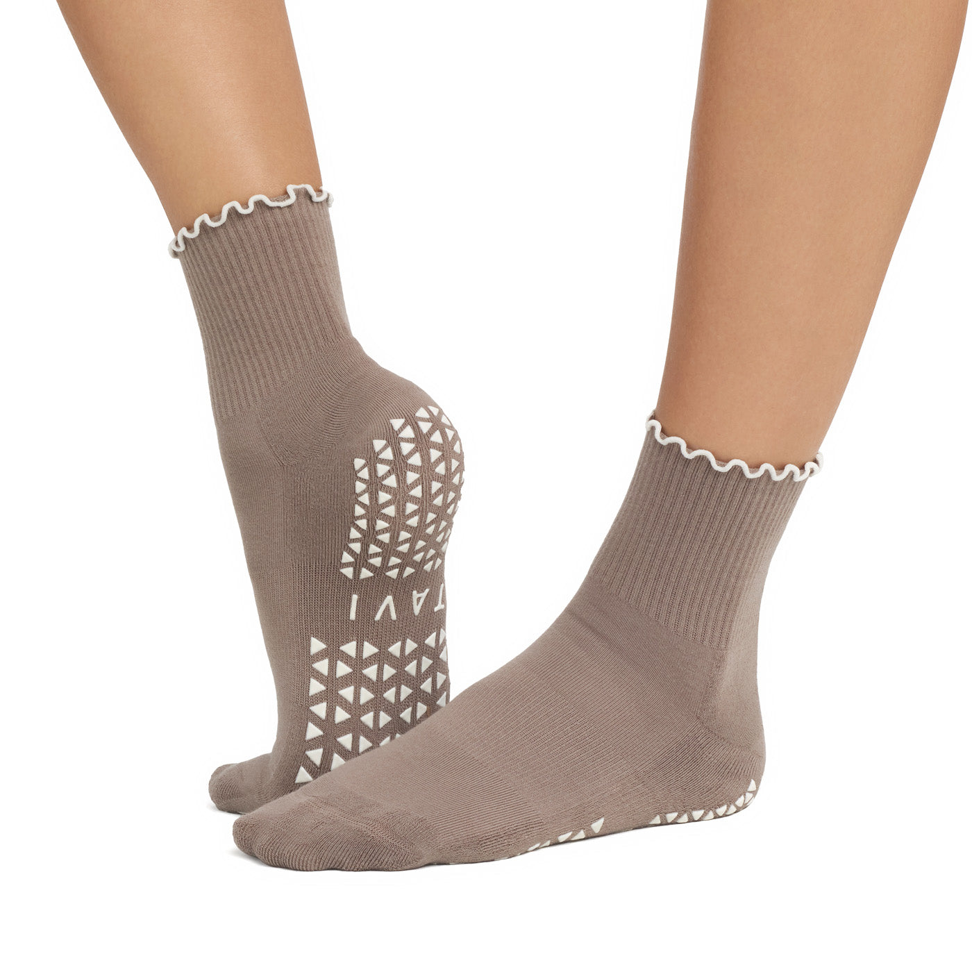 Aria Ruffle Grip Socks