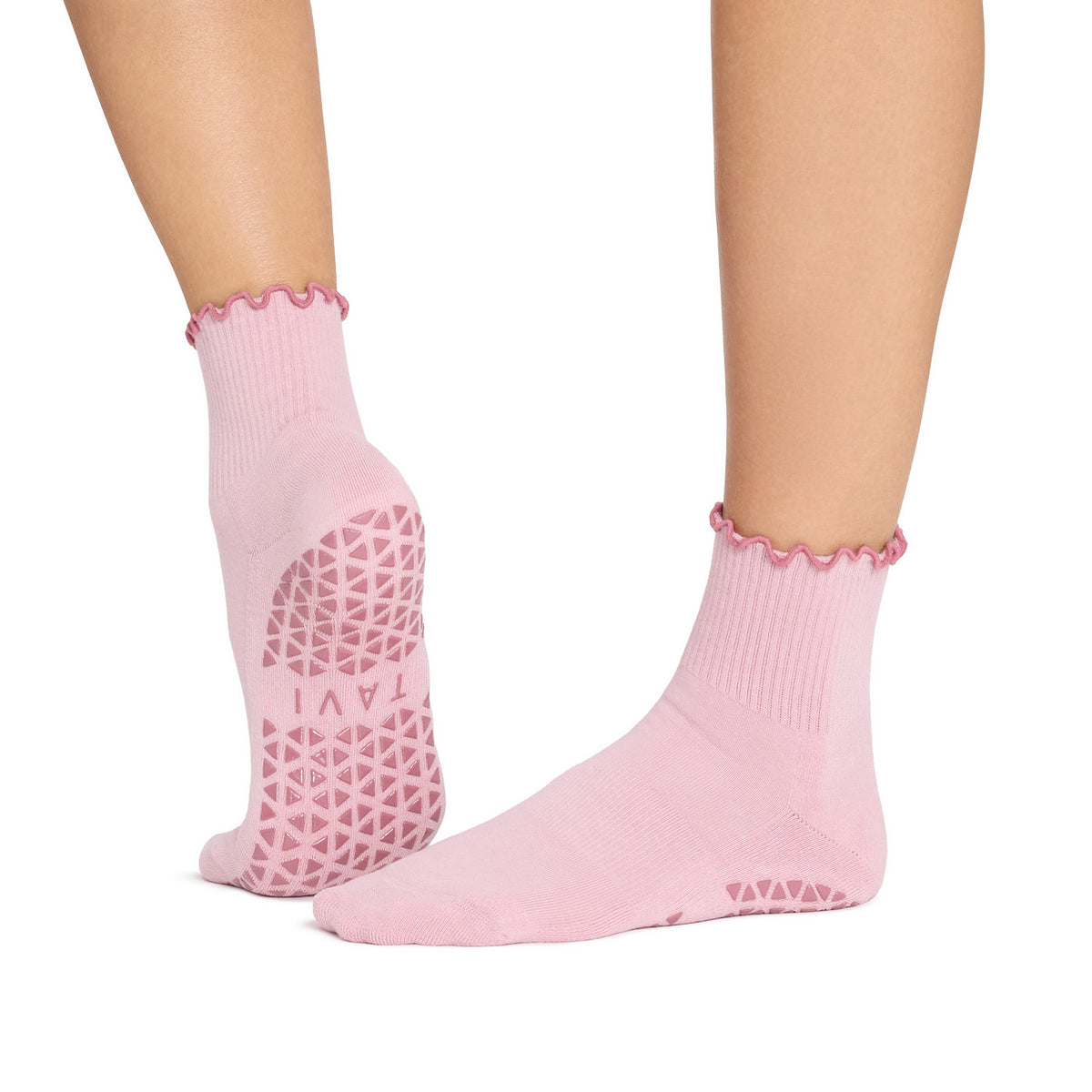 Aria Ruffle Grip Socks