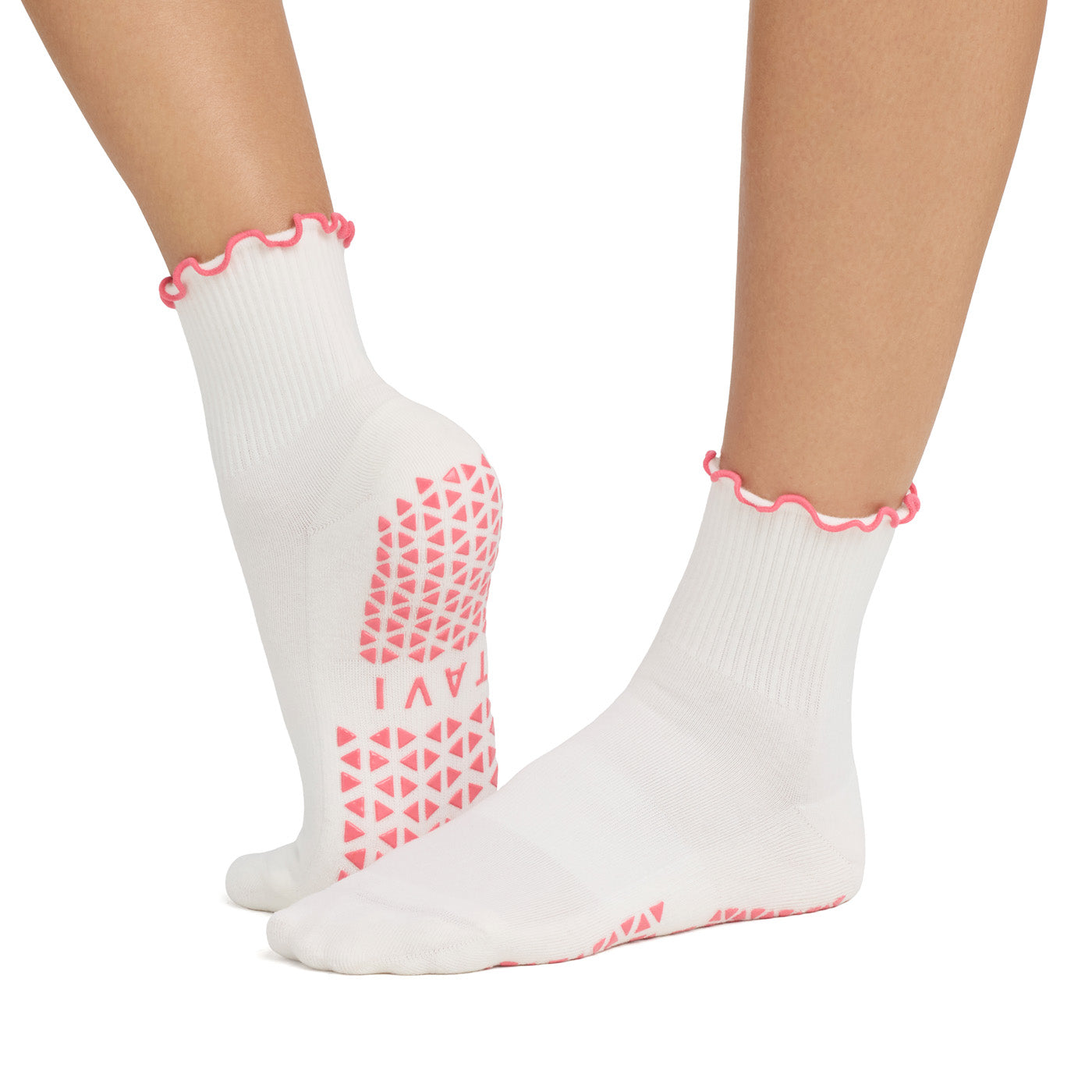 Aria Ruffle Grip Socks