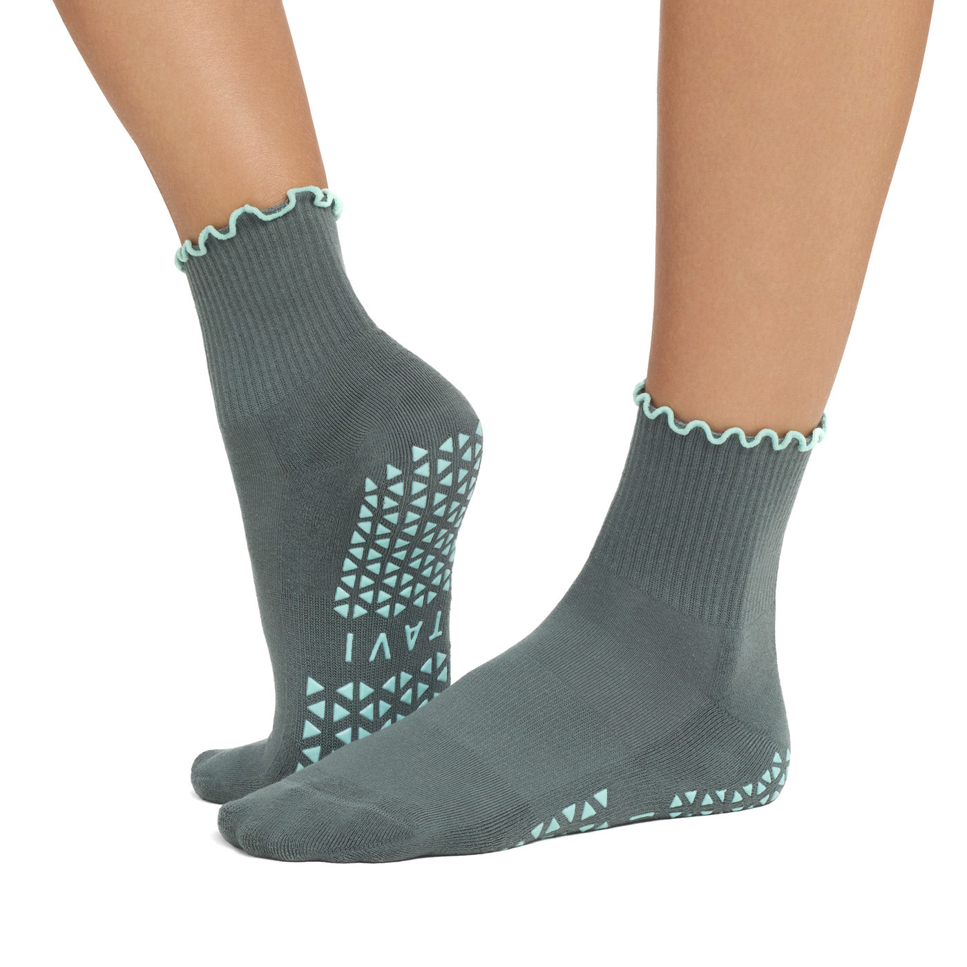 Aria Ruffle Grip Socks