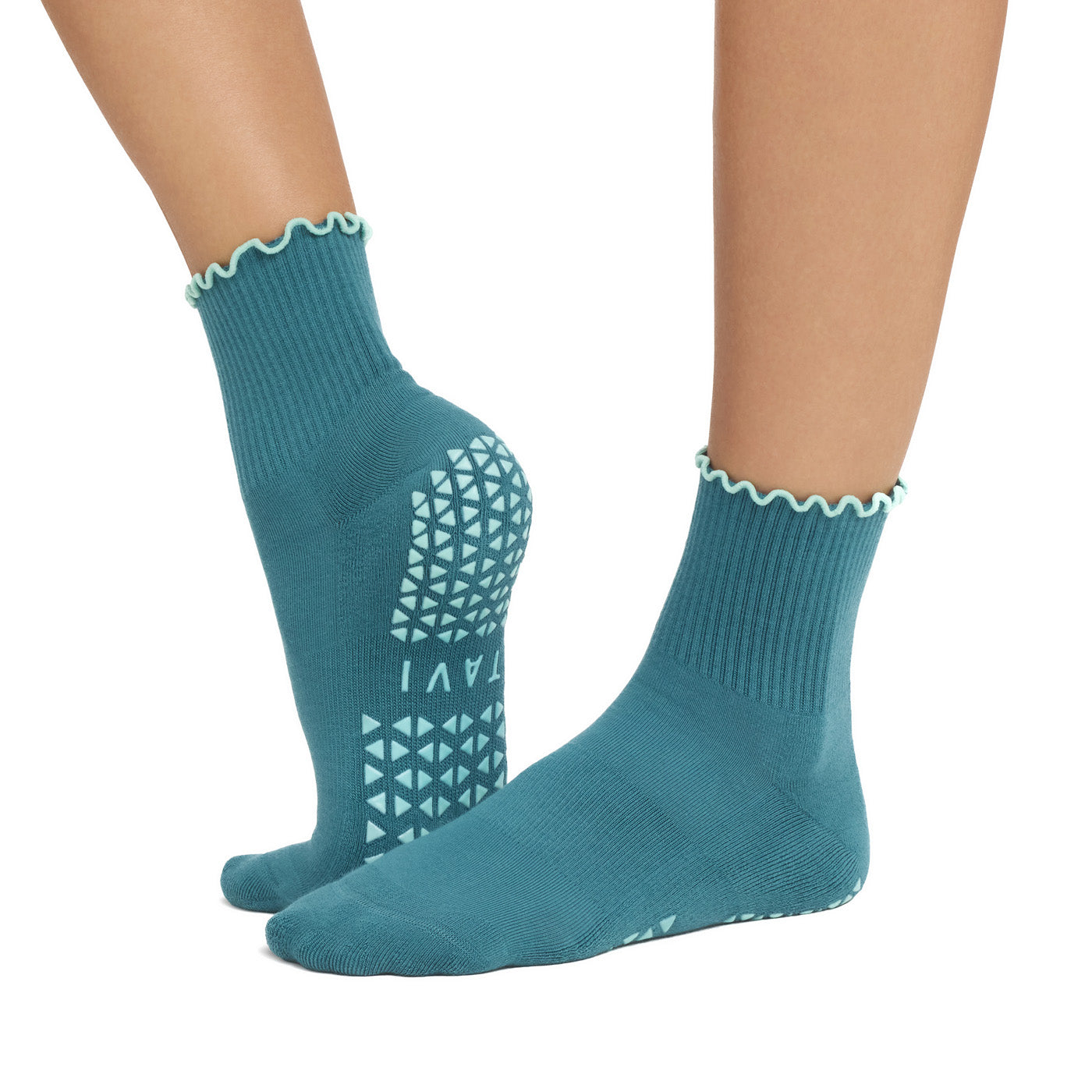Aria Ruffle Grip Socks
