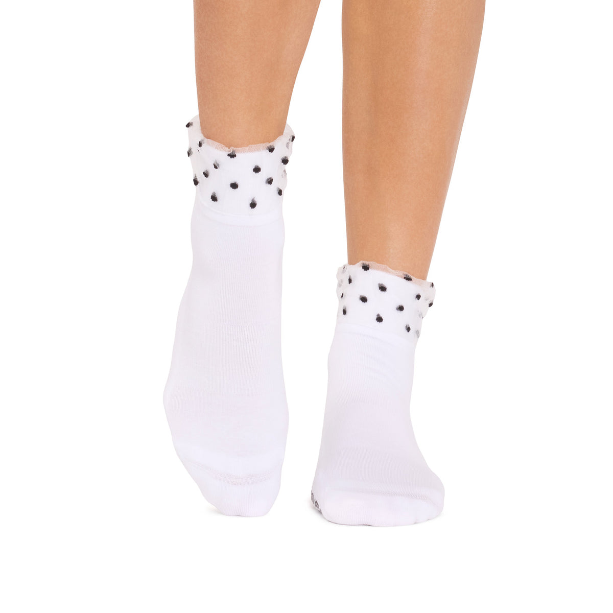 Aria Tulle Cuff Grip Socks