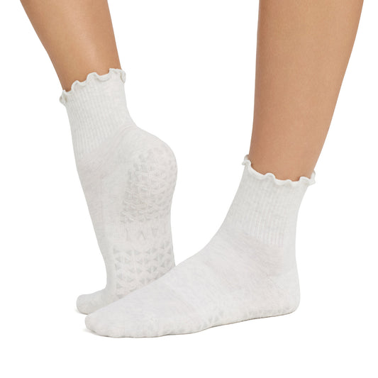 Aria Ruffle Grip Socks