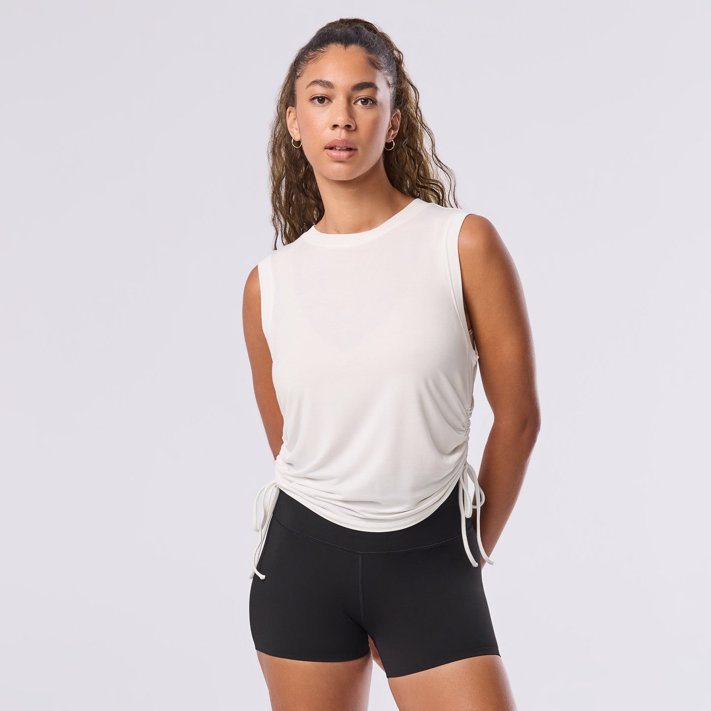 TaviLuxe® Crop Side Tie Tank