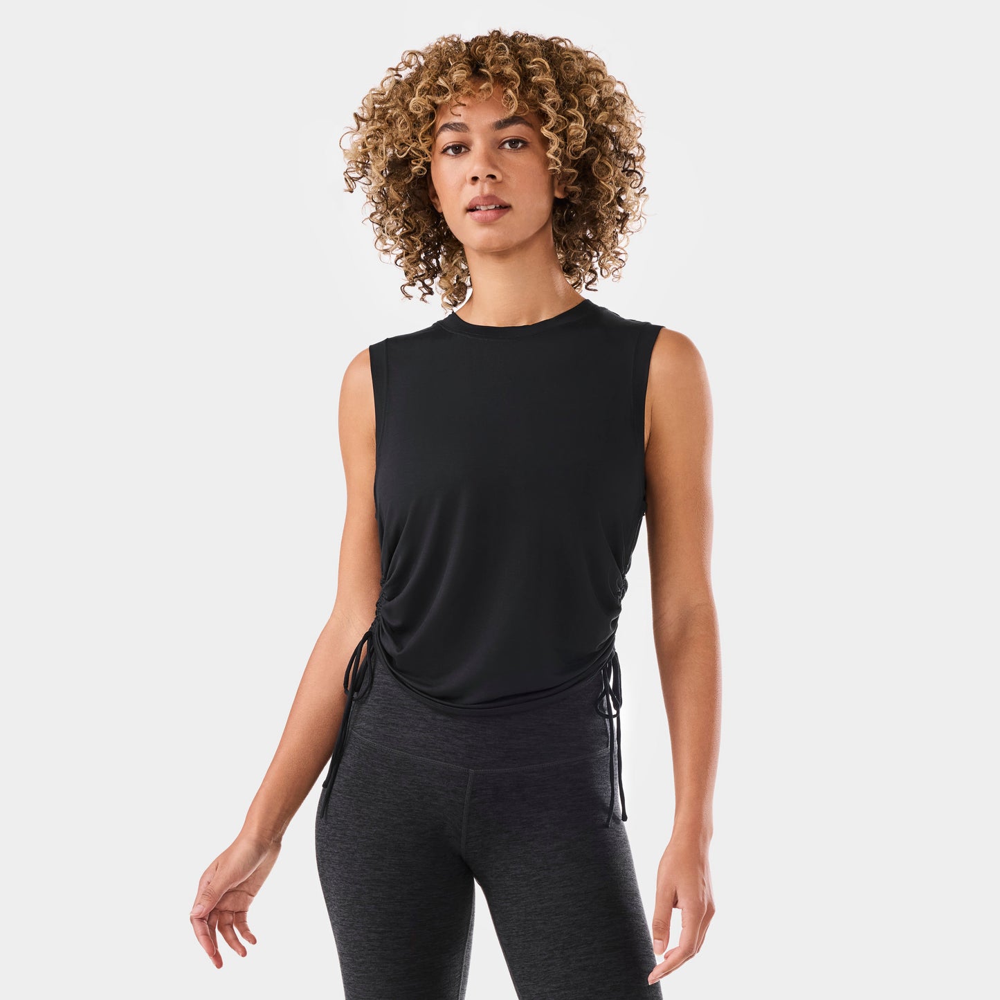 TaviLuxe® Crop Side Tie Tank