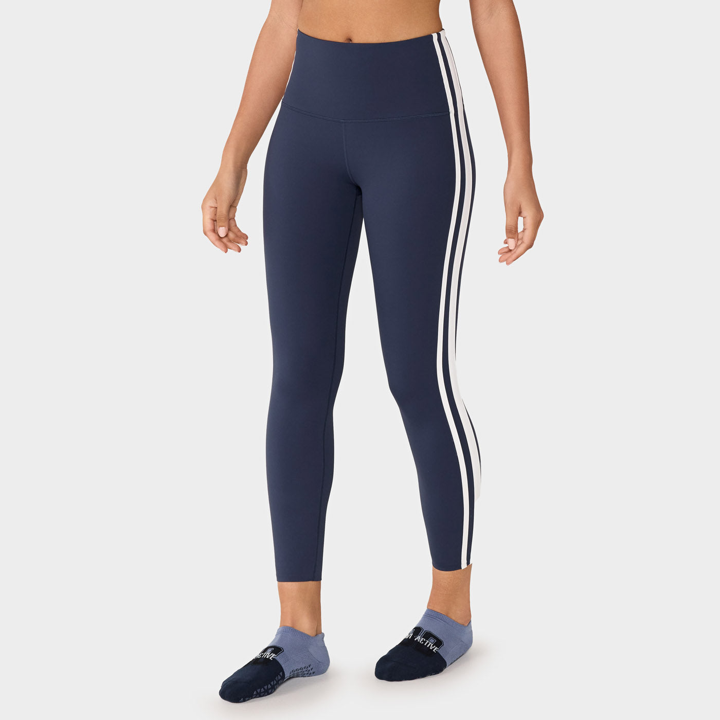 TaviSculpt® High Waisted 7/8 Stripe Leggings
