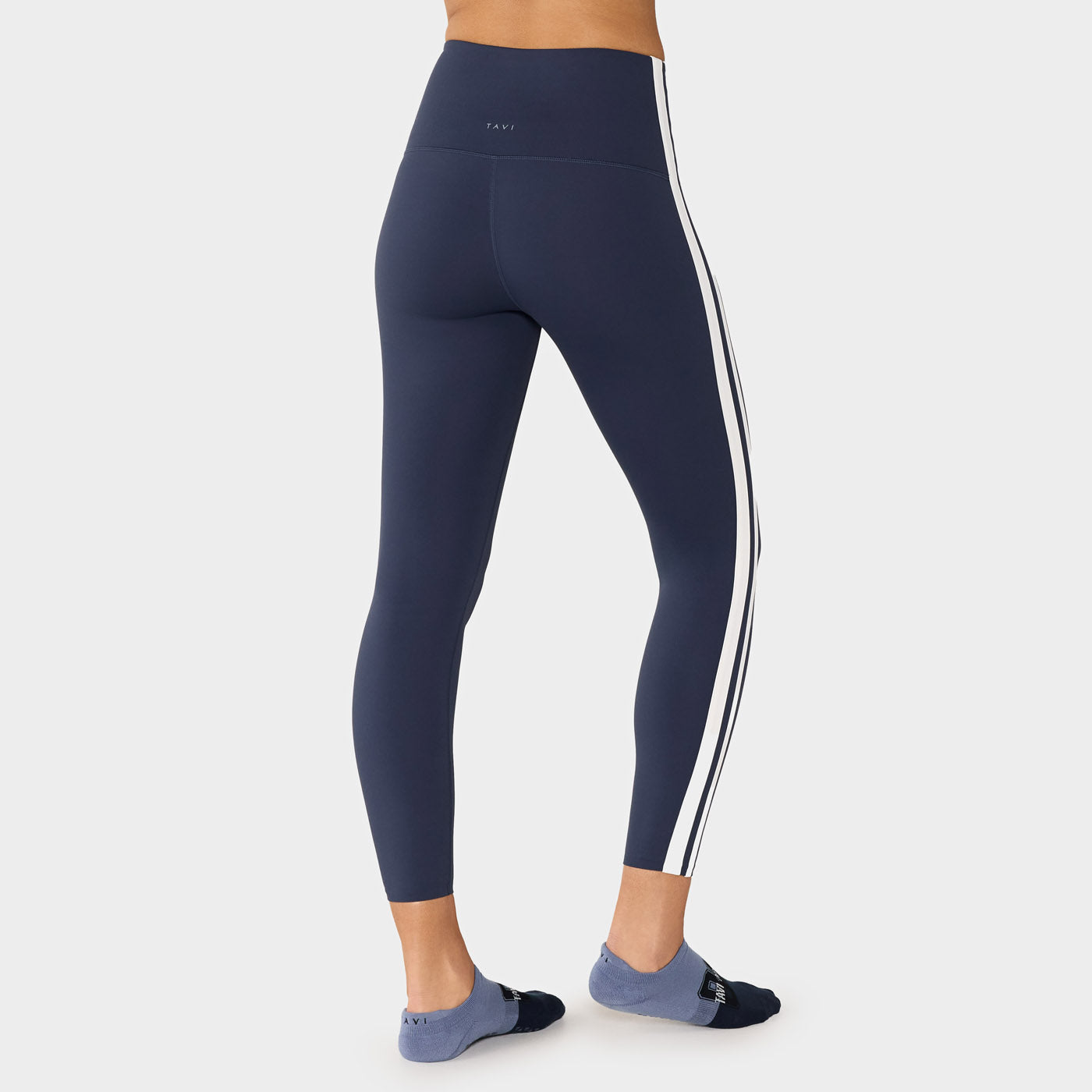 TaviSculpt® High Waisted 7/8 Stripe Leggings