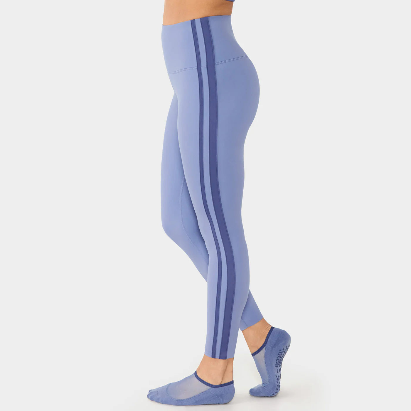 TaviSculpt® High Waisted 7/8 Stripe Leggings