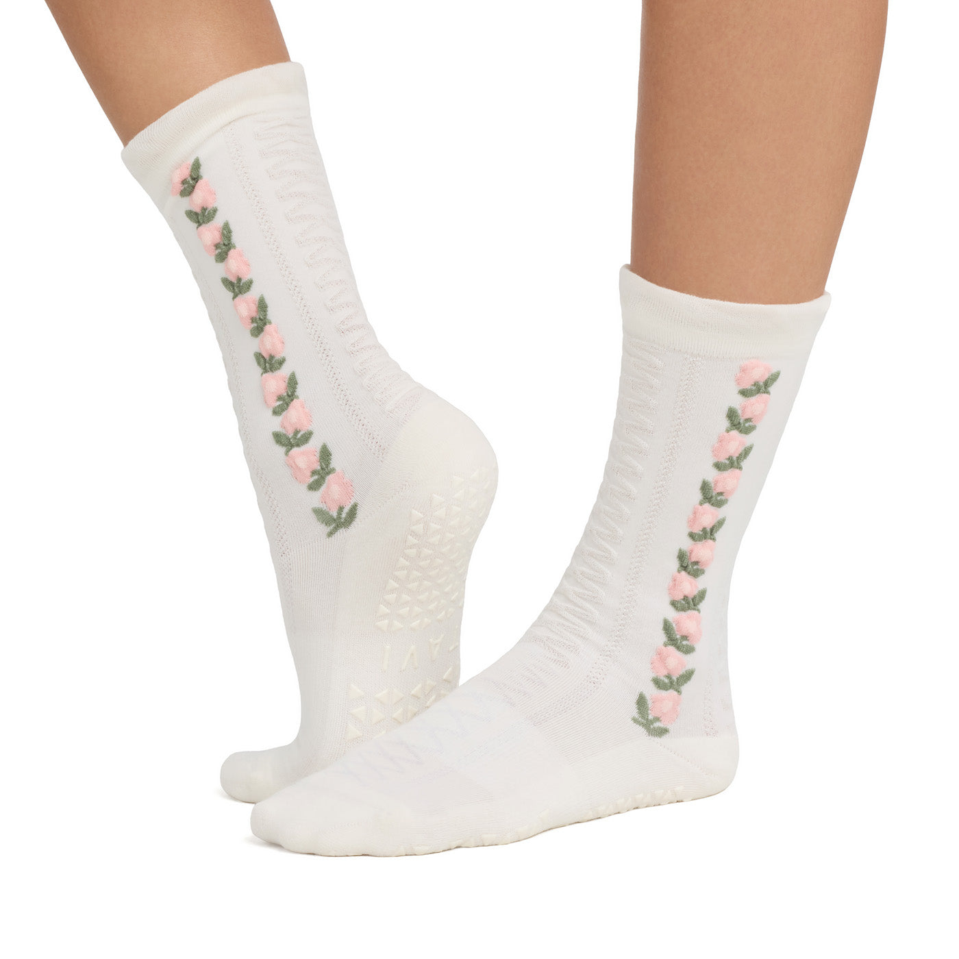 Jess Knitted Ruffle Grip Socks