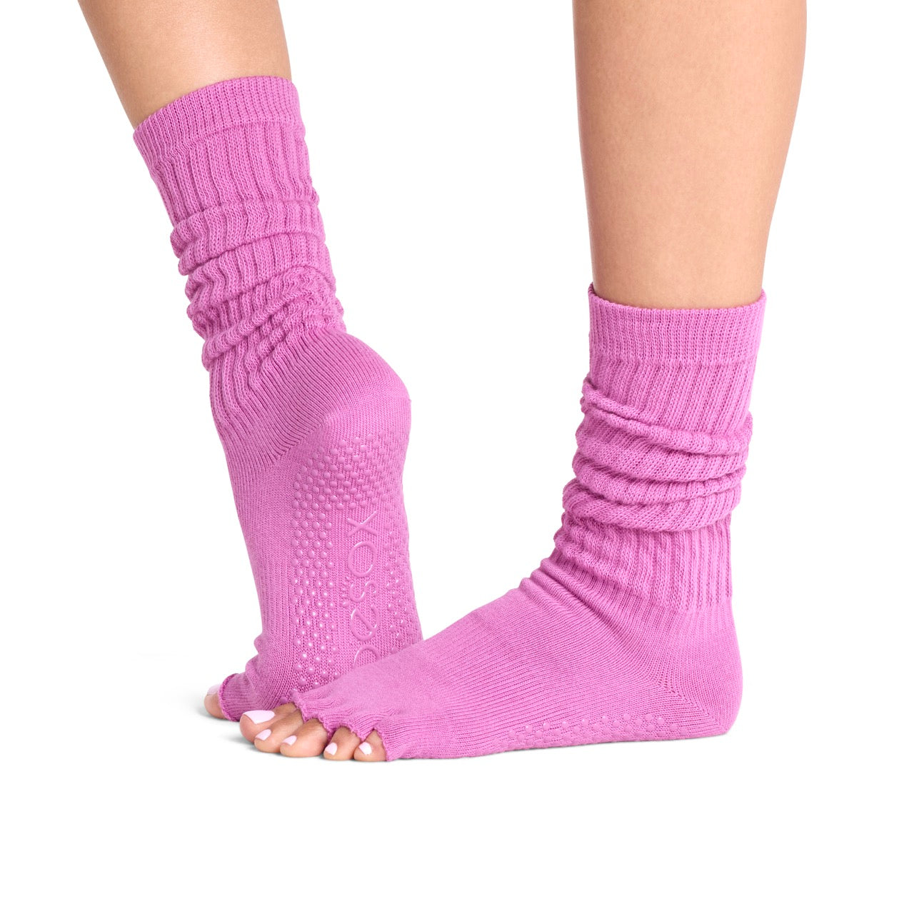 Half Toe Slouch Grip Socks