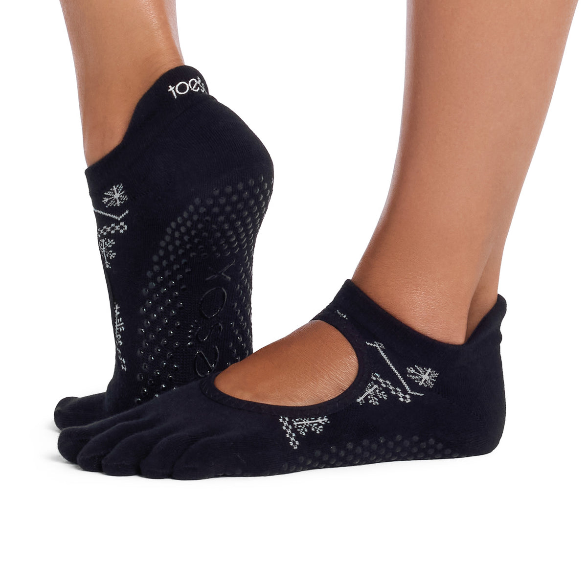 Full Toe Ultra Fine Knit Bellarina Grip Socks