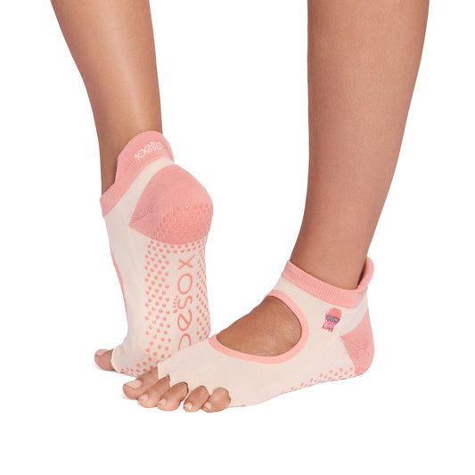 Half Toe Ultra Fine Knit Bellarina Grip Socks