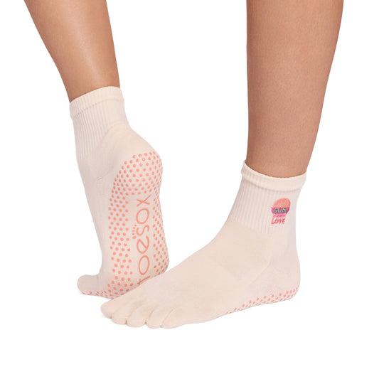 Full Toe Ultra Fine Knit Melody Grip Socks