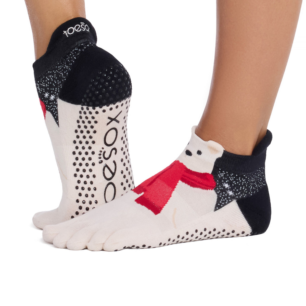 Full Toe Ultra Fine Knit Low Rise Grip Socks