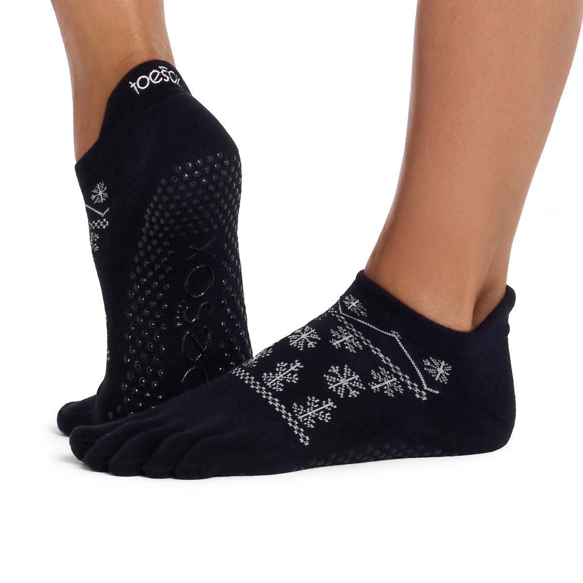 Full Toe Ultra Fine Knit Low Rise Grip Socks