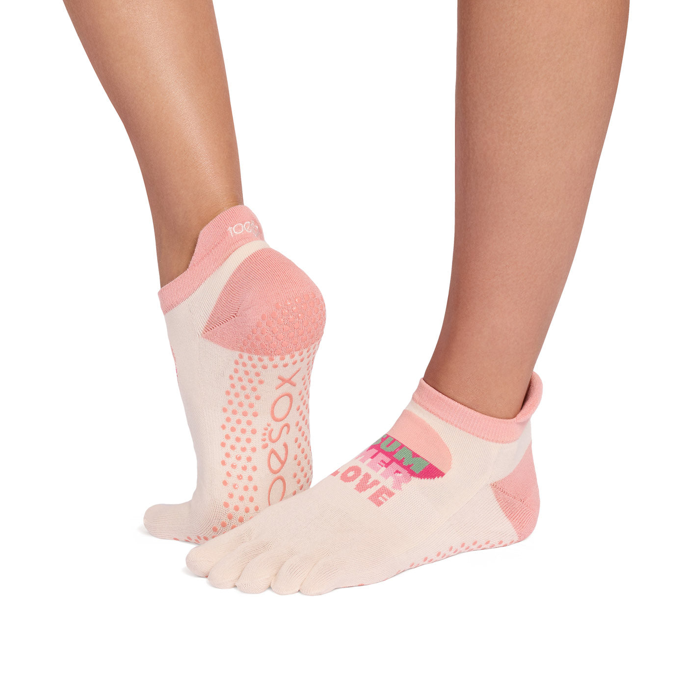 Full Toe Ultra Fine Knit Low Rise Grip Socks