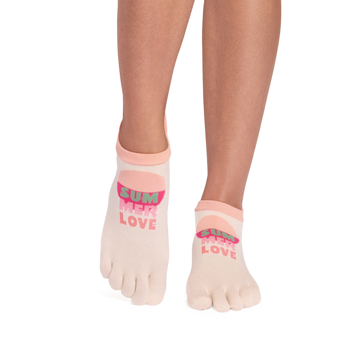 Full Toe Ultra Fine Knit Low Rise Grip Socks