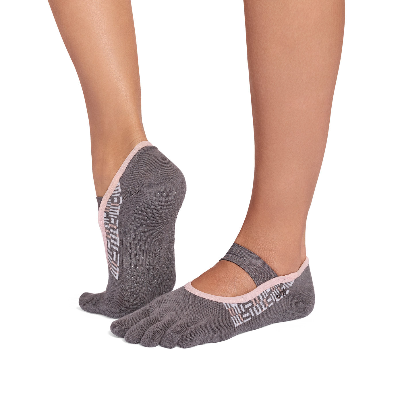 Full Toe Ultra Fine Knit Mia Grip Socks