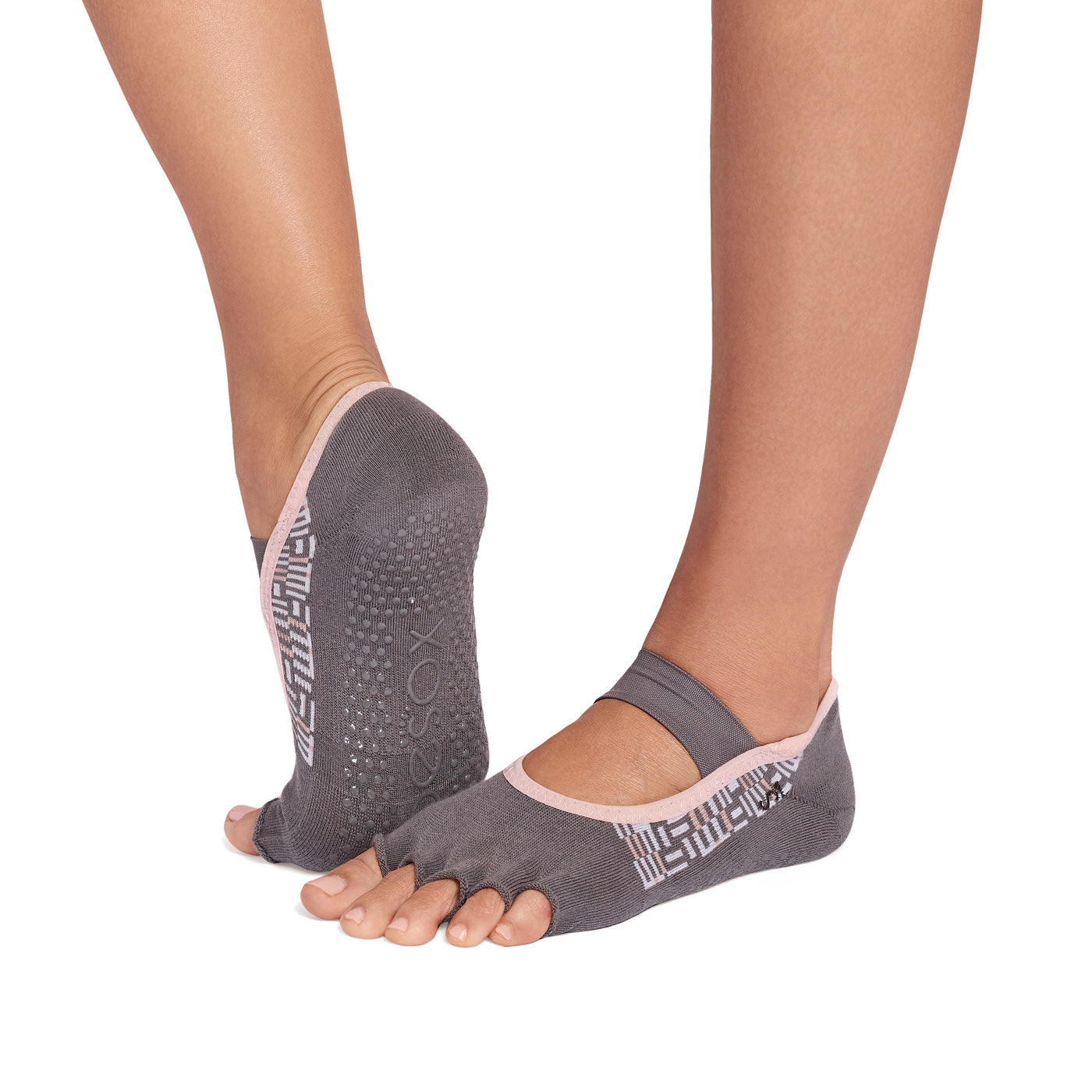 Half Toe Ultra Fine Knit Mia Grip Socks