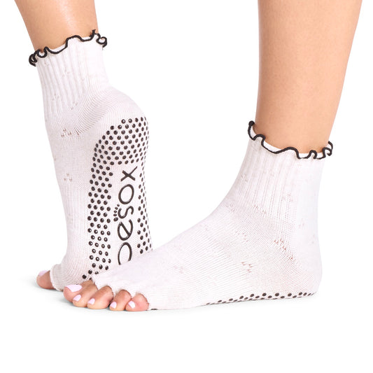 Half Toe Melody Ruffle Grip Socks