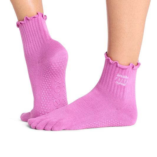 Full Toe Melody Ruffle Grip Socks