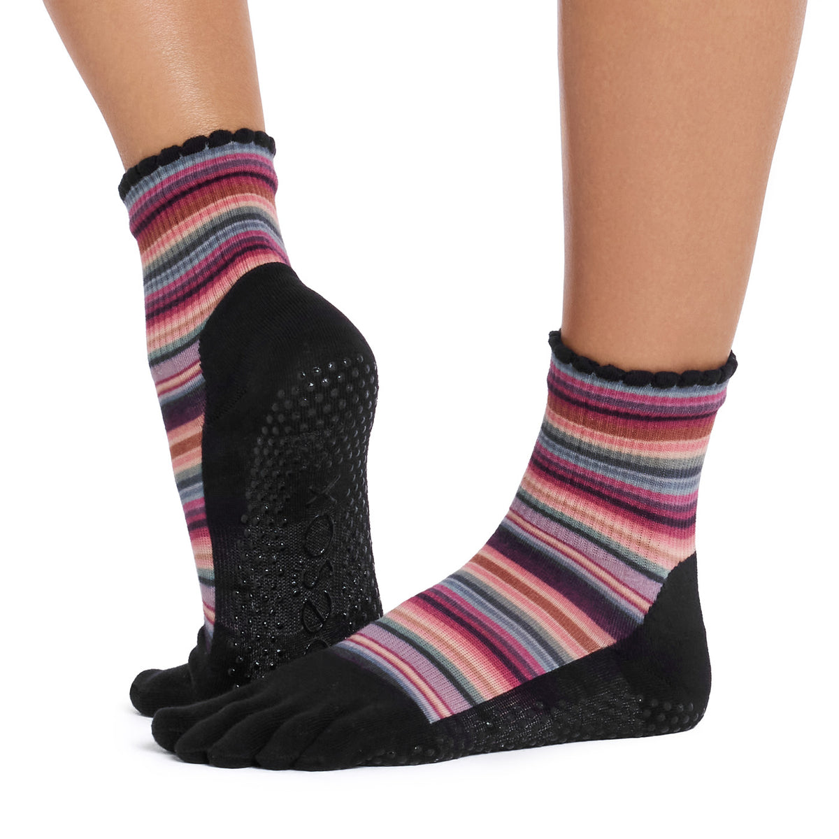 Full Toe Ultra Fine Knit Melody Grip Socks