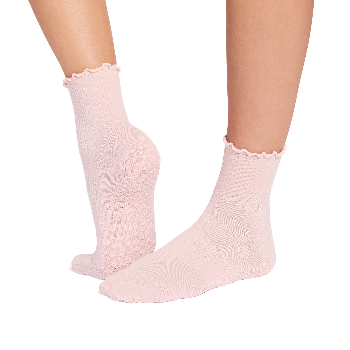 Aria Ruffle Grip Socks